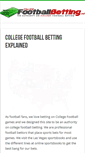 Mobile Screenshot of collegefootballbetting.net